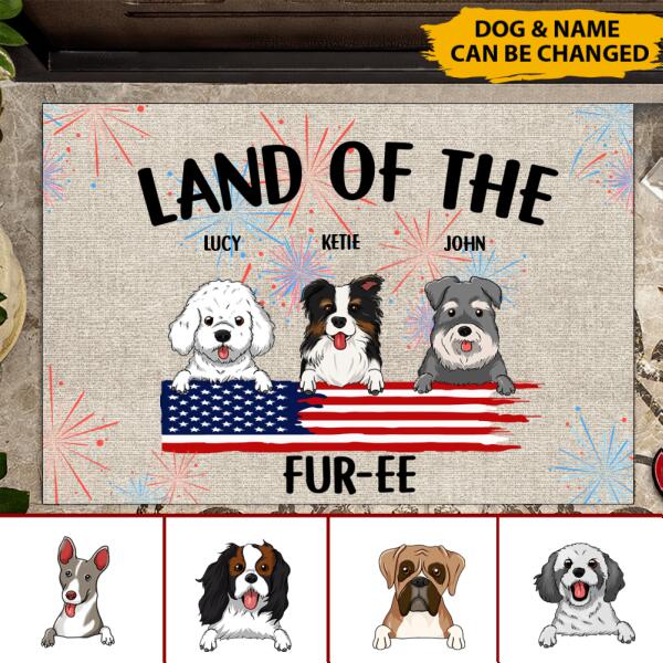 Land Of The Fur Personalized Doormat For Dog Lover Special Gift Home Decor