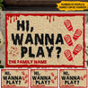 Hi Wanna Play Personalized Doormat Special Gift Home Decor