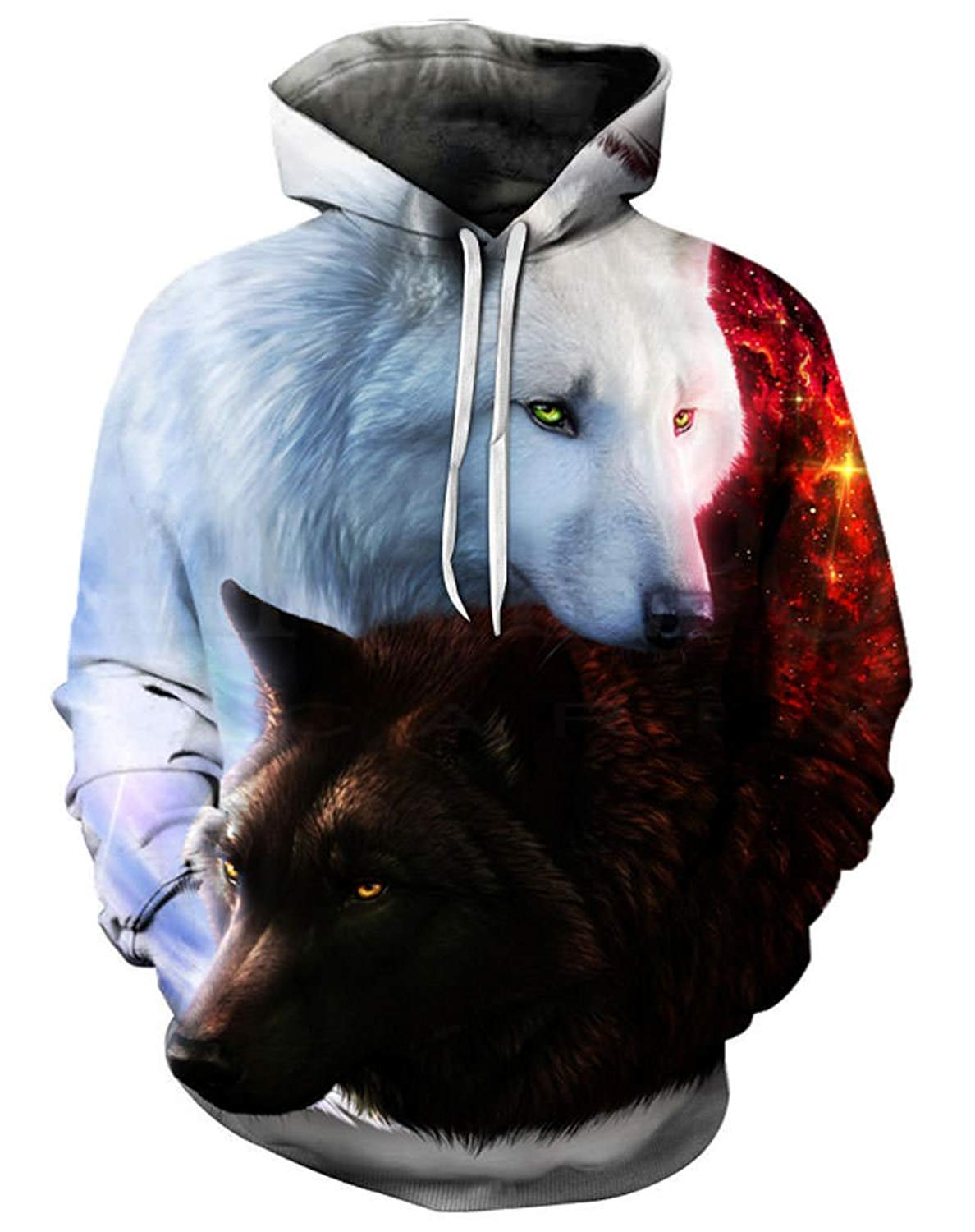 3D All Over Print wolf Hoodie-Apparel-HD09-Hoodie-S-Vibe Cosy™