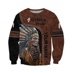 Custom Name Native American 3D All Over Printed Unisex Shirts