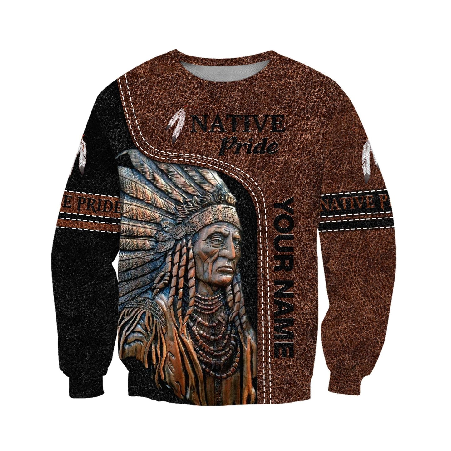 Custom Name Native American 3D All Over Printed Unisex Shirts