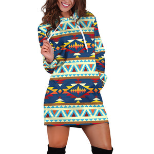 Native American 3D All Over Printed Hoodie Dress