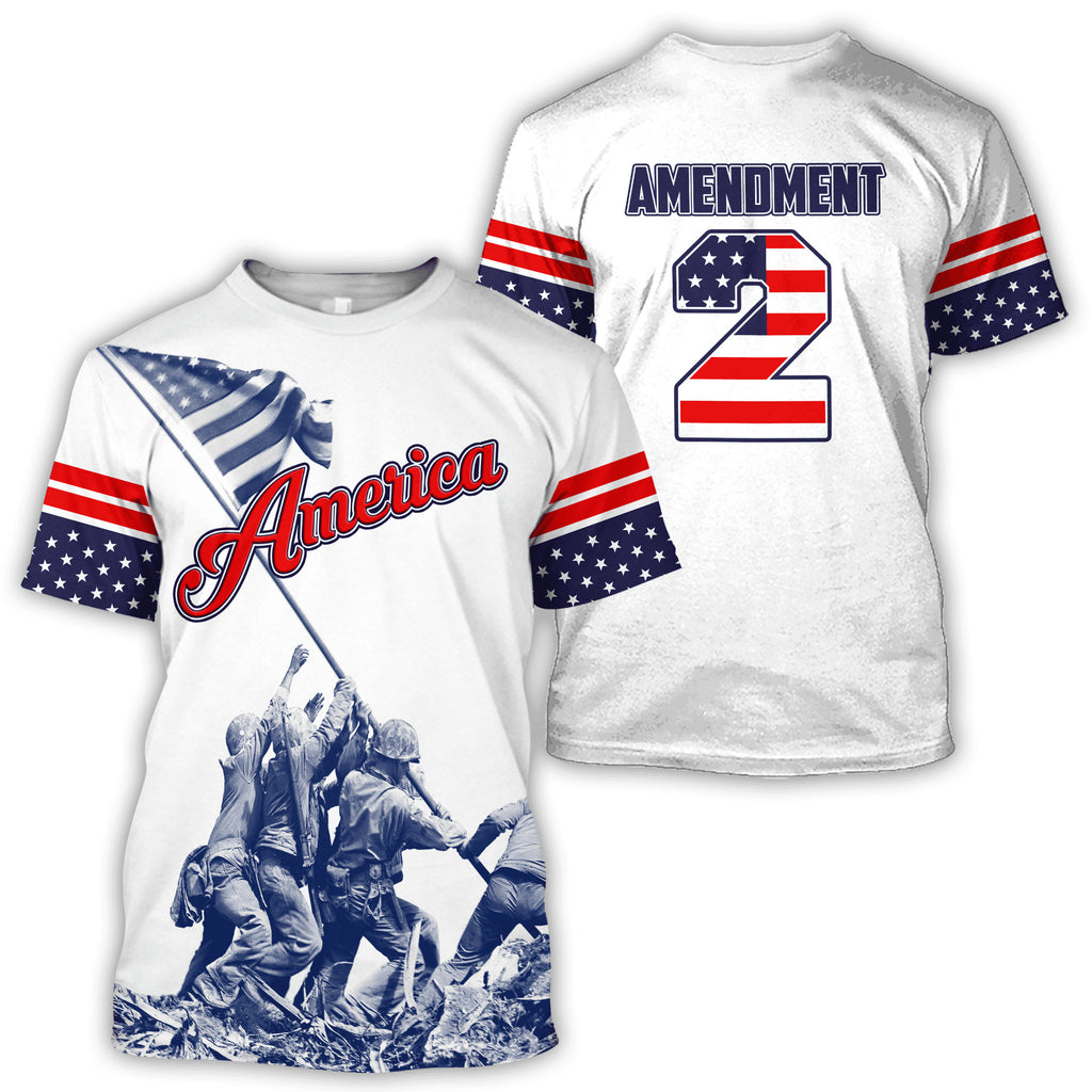 American 3D All Over Printed Unisex Shirts