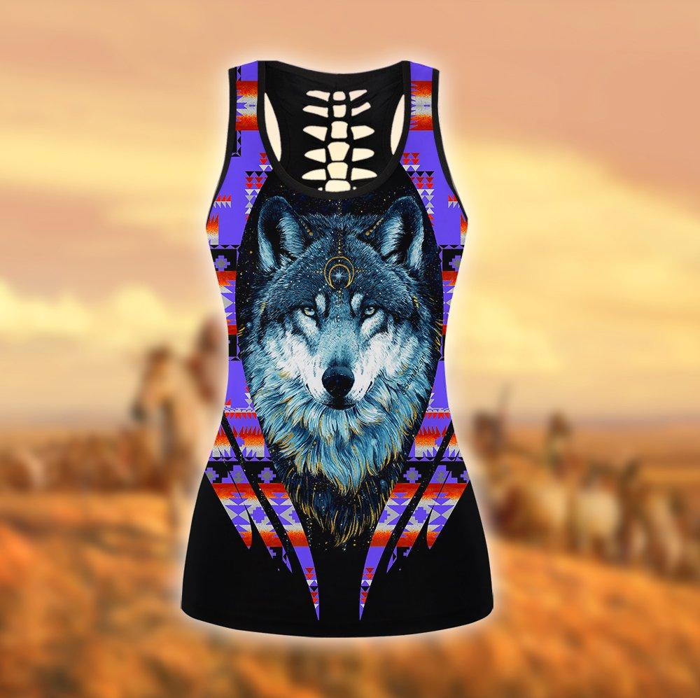Native American 3D All Over Printed Legging + Hollow Tank