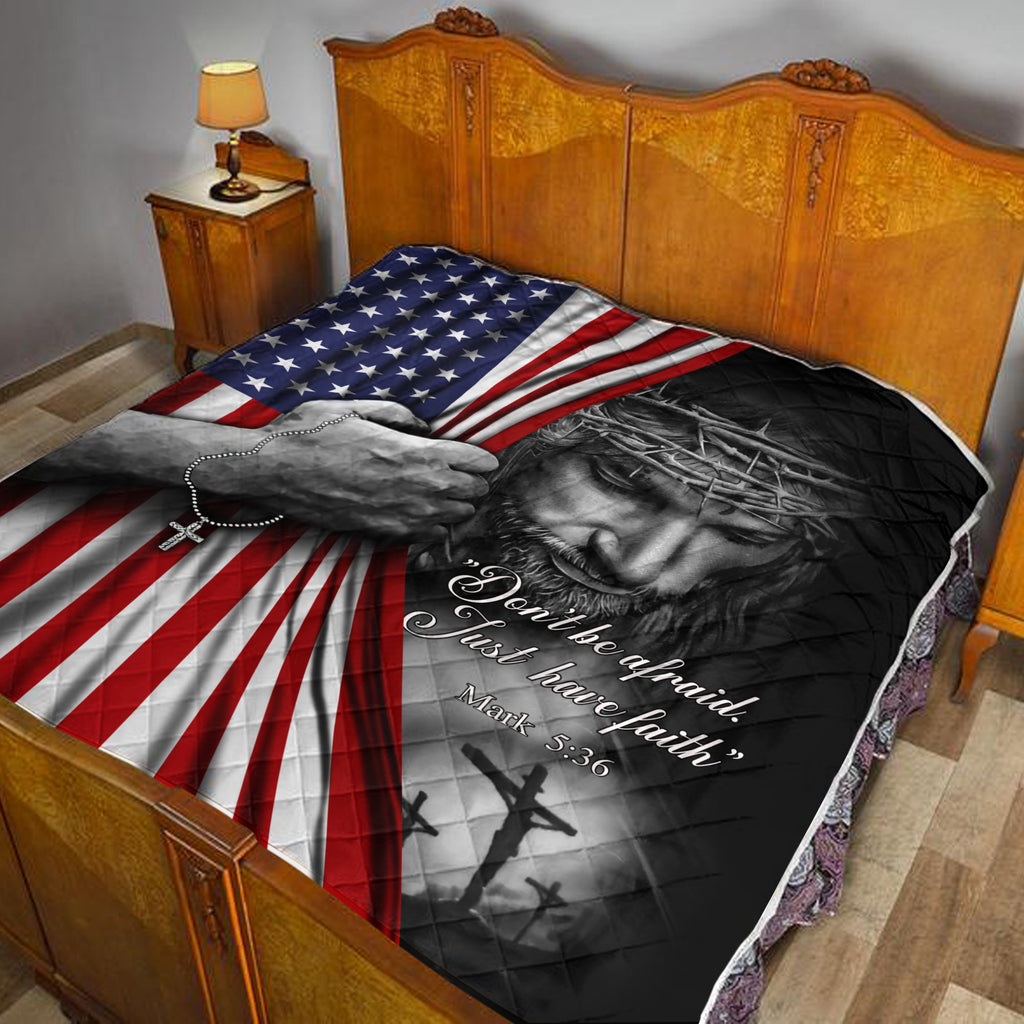 God Bless American 3D All Over Printed Quilt