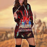 Native American 3D All Over Printed Hoodie Dress