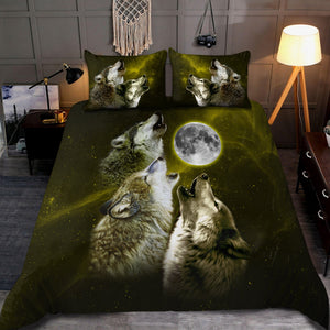 Wolf 3D All Over Printed Bedding Set