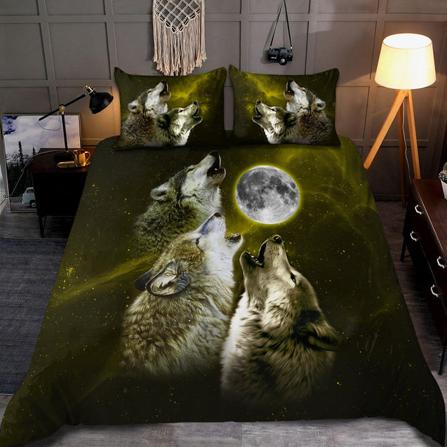 Wolf 3D All Over Printed Bedding Set