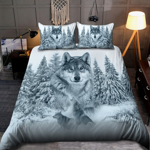 Wolf 3D All Over Printed Bedding Set