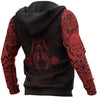 Vikings - The Raven Red of Odin Tattoo-Apparel-HP Arts-Hoodie-S-Vibe Cosy™