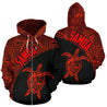 Samoa Hoodie Turtle Mermaid Polynesian Red-ALL OVER PRINT HOODIES (P)-Phaethon-Zip-up Hoodie-5XL-Vibe Cosy™