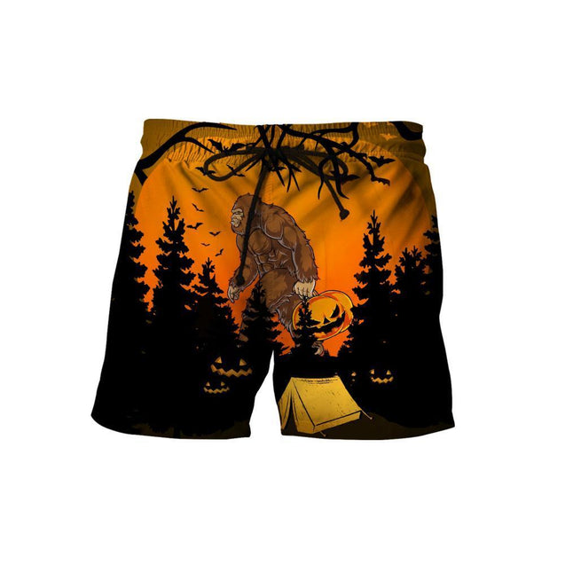 Beautiful All Over Printed Halloween Camping Big Foot Hoodie DQB08172002-MEI