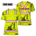 Customize Name Heavy Equipment Operator 3D All Over Printed Unisex Shirt