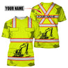 Customize Name Heavy Equipment Operator 3D All Over Printed Unisex Shirt