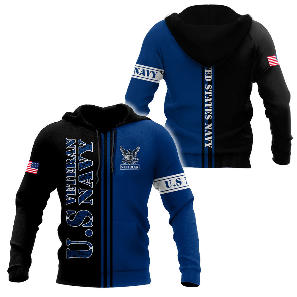 US Veteran Navy 3D All Over Printed Unisex Shirts