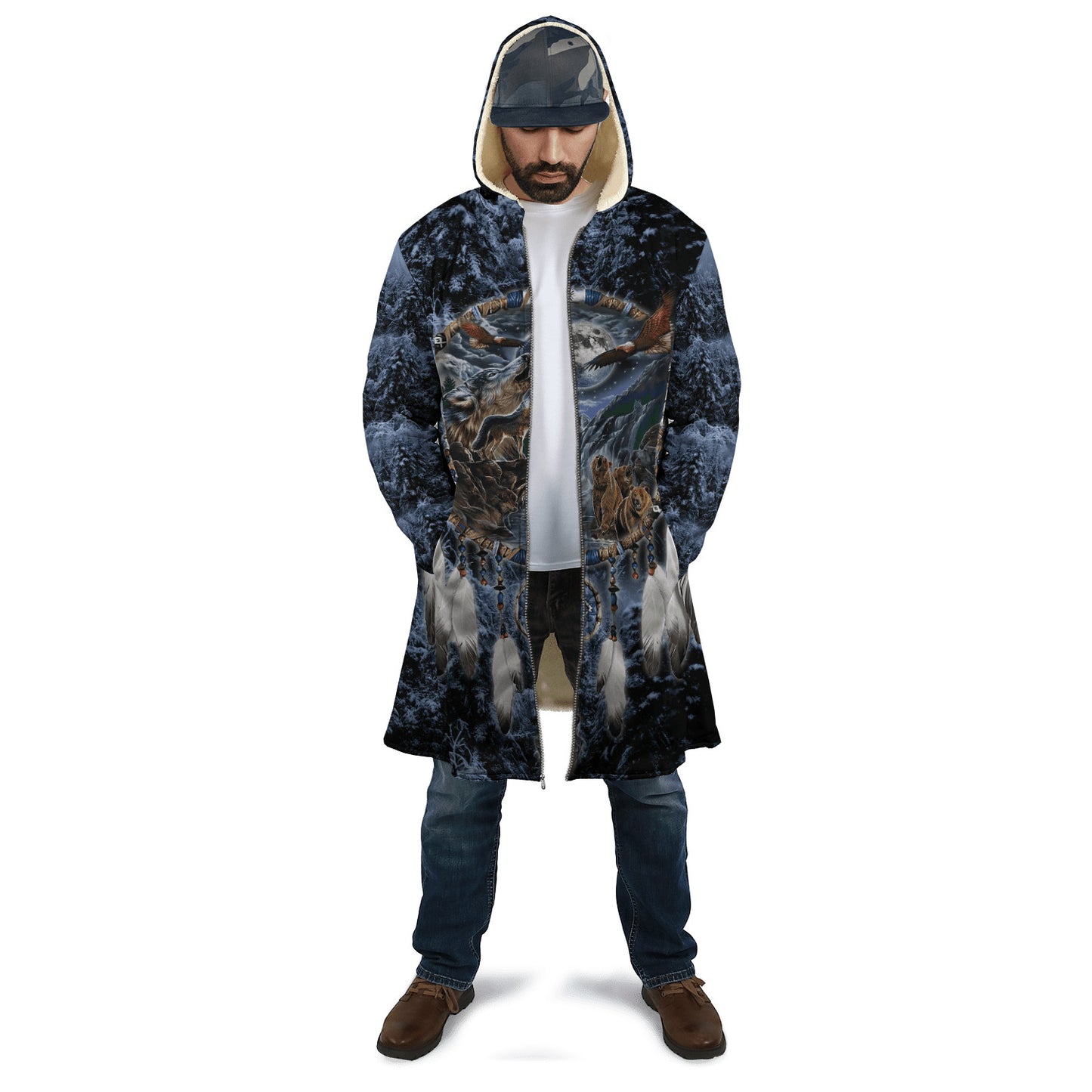 Wolf Native American 3D All Over Printed Unisex Shirts No 01