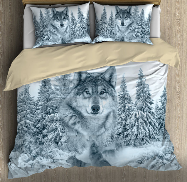 Wolf 3D All Over Printed Bedding Set