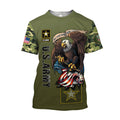 US Army Veteran 3D All Over Printed Unisex Shirts