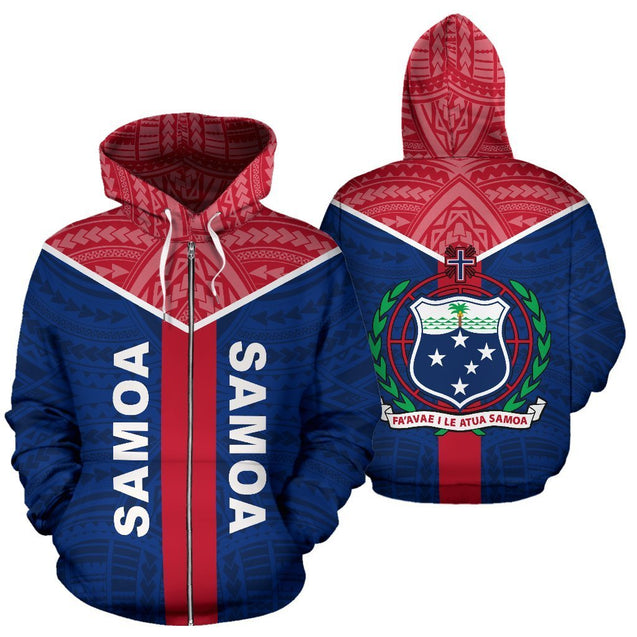 Samoa is My Homeland Hoodie-ALL OVER PRINT HOODIES (P)-Phaethon-Zip-up Hoodie-5XL-Vibe Cosy™