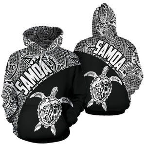 Samoa Hoodie Turtle Mermaid Polynesian White Th9-ALL OVER PRINT ZIP HOODIES (P)-Phaethon-Hoodie-S-Vibe Cosy™