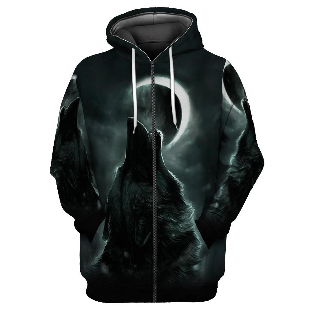 Wolf 3D All Over Printed Unisex Shirts