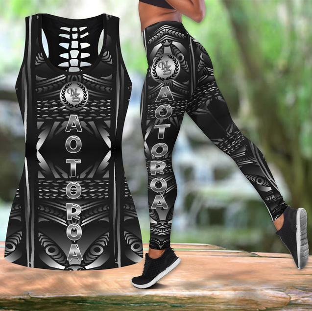 Te matatini new zealand tank top & leggings outfit for women HHT21072005-Apparel-PL8386-S-S-Vibe Cosy™