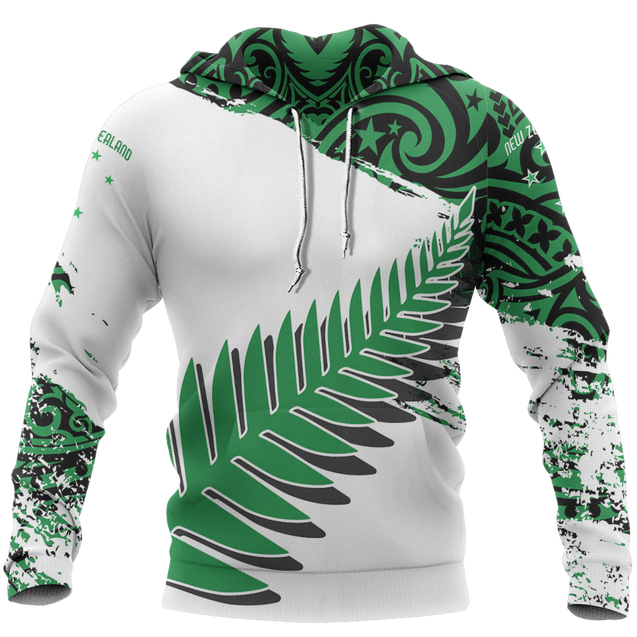 New Zealand Maori Fern Green Edition Pullover Hoodie HC1107-Apparel-Huyencass-Hoodie-S-Vibe Cosy™