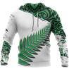 New Zealand Maori Fern Green Edition Pullover Hoodie HC1107-Apparel-Huyencass-Hoodie-S-Vibe Cosy™