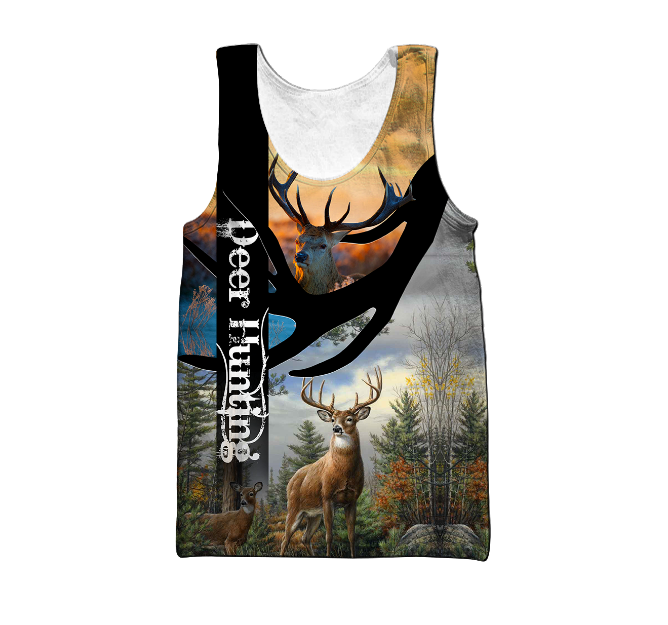 Love Deer Hunting 3D All Over Printed Shirts For Men And Woman