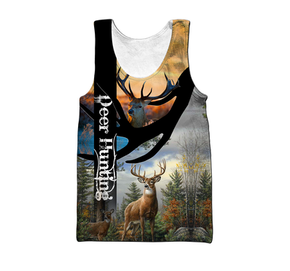 Love Deer Hunting 3D All Over Printed Shirts For Men And Woman