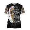 Wolf Native American Hoodie 3D All Over Printed Shirts