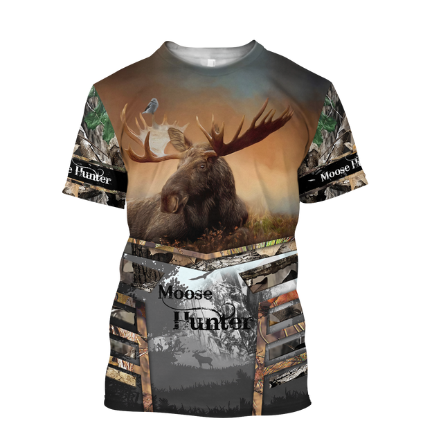 Premium Great Wood Moose Hunter All Over Printed Unisex Shirts