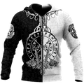 Love Viking Warriors tattoos 3D all over printed for man and women HHT01072002-Apparel-PL8386-Zipped Hoodie-S-Vibe Cosy™
