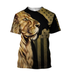 God Bless American - Lion Over  Unisex Shirts