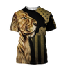 God Bless American - Lion Over  Unisex Shirts