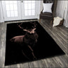 Alone Beautiful Deer Combo Rug