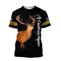 Custom Name - Love Deer 3D All Over Printed Shirts For Men And Woman