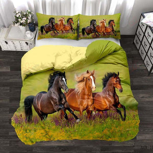 Running Horses Bedding Set TA062901-Quilt-TA-Twin-Vibe Cosy™