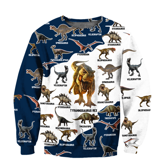 Blue dinosaurs 3d hoodie shirt for men and women HG92603