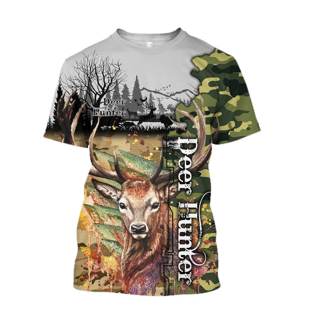 BEAUTIFUL HUNTING CAMO 3D ALL OVER PRINTED SHIRTS ANN231001-Apparel-PL8386-T shirt-S-Vibe Cosy™