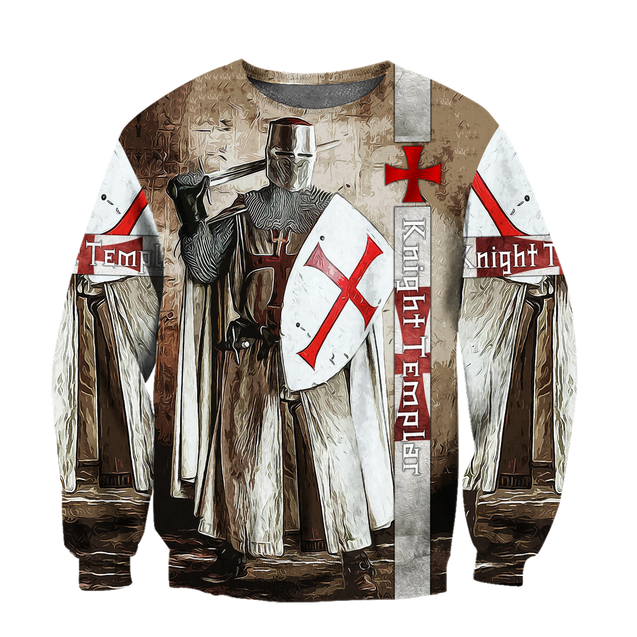 Premium Knight Templar Shield And Sword All Over Printed Shirts For Men And Women MEI