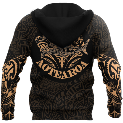 Maori shark tattoo 3d all over printed shirt and short for man and women HHT17072001-Apparel-PL8386-Hoodie-S-Vibe Cosy™