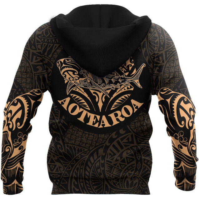 Maori shark tattoo 3d all over printed shirt and short for man and women HHT17072001-Apparel-PL8386-Hoodie-S-Vibe Cosy™