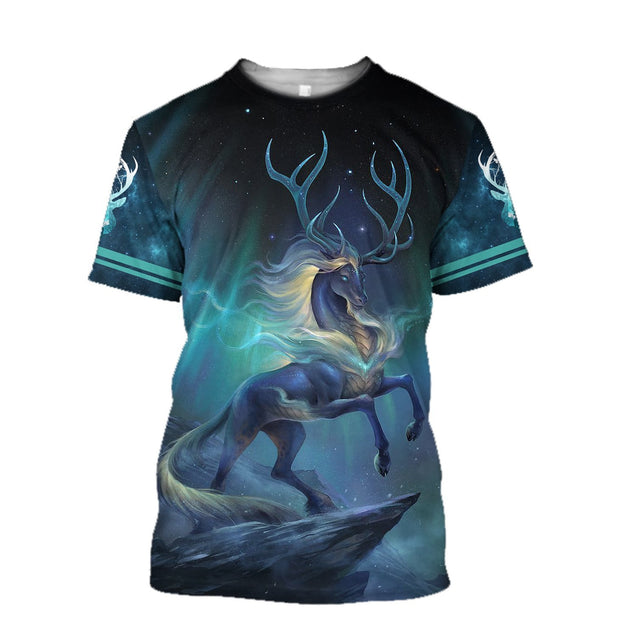 BEAUTIFUL DEER 3D ALL OVER PRINTED SHIRTS ANN231003-Apparel-PL8386-T shirt-S-Vibe Cosy™