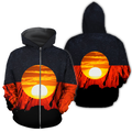 Australia Aborigina Flag 3D All Over Printed Hoodie Shirts MP040401-Apparel-MP-Zipped Hoodie-S-Vibe Cosy™