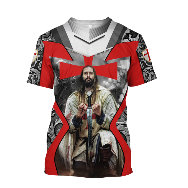 Knights Templar 3D all over printed for men and women PL19082001