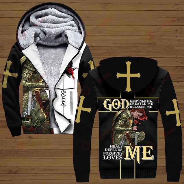 God Designed Me, Create Me, Blesses Me - 3D All Over Printed Shirts For Men and Women Pi250503S-Apparel-TA-Hoodie-S-Vibe Cosy™