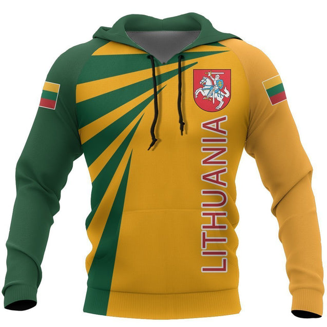 Lithuania Coat Of Arms Hoodie-Apparel-Phaethon-Hoodie-S-Vibe Cosy™