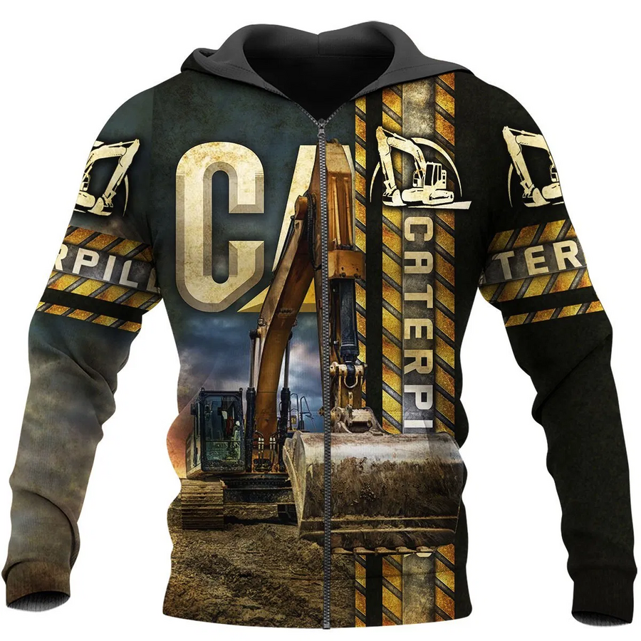 LOVE HEAVY EQUIPMENT 3D ALL OVER PRINTED SHIRTS AND SHORT FOR MAN AND WOMEN PL12032005-Apparel-PL8386-Hoodie-S-Vibe Cosy™