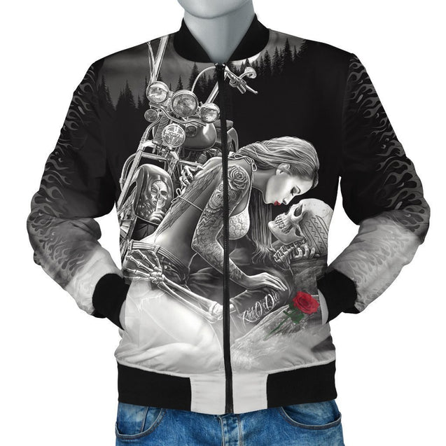 Ride or Die Bomber Jacket-Phaethon-Men's Bomber Jacket-S-Vibe Cosy™